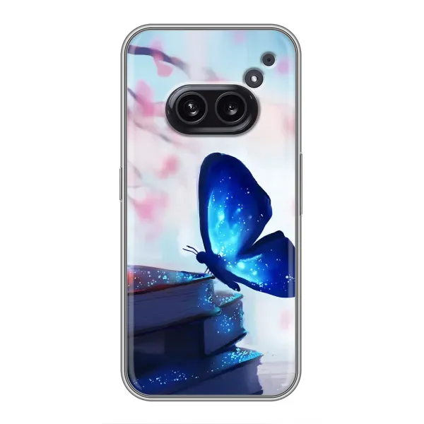 Чехол с рисунком «Бабочка синяя» для Nothing Phone 2a Чехол с рисунком «Бабочка синяя» для Nothing Phone 2a
