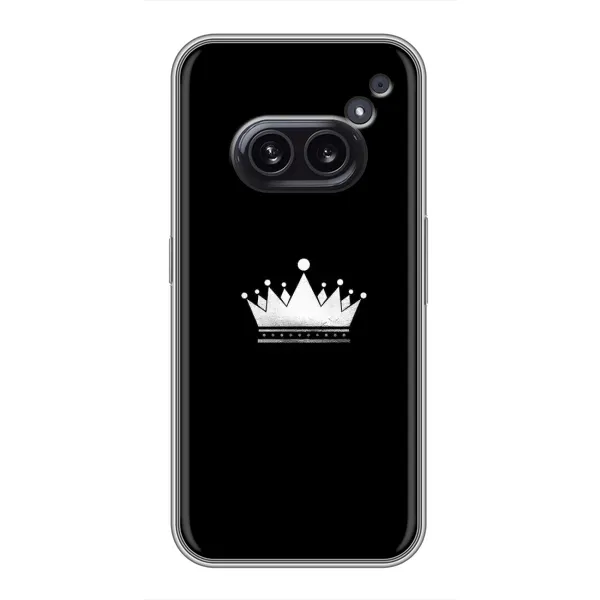 Чехол с рисунком «Белая корона» для Nothing Phone 2a Чехол с рисунком «Белая корона» для Nothing Phone 2a