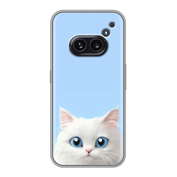 Чехол с рисунком «Белый кот» для Nothing Phone 2a Чехол с рисунком «Белый кот» для Nothing Phone 2a