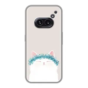 Чехол на тематику: Коты для Nothing Phone 2a (Белый котик)