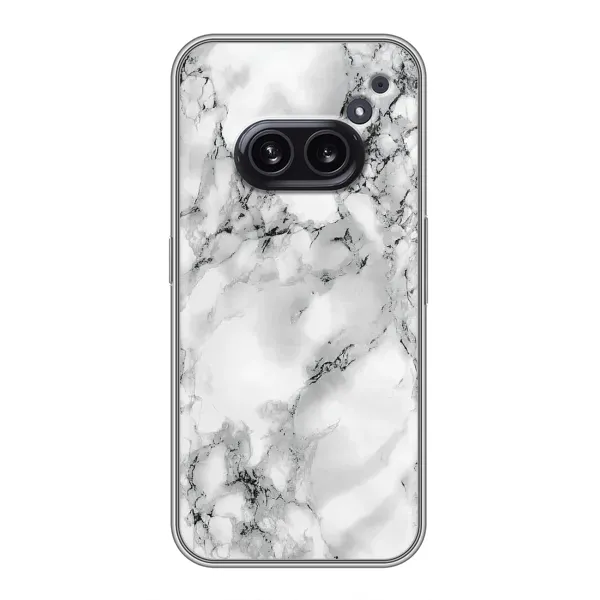 Чехол с рисунком «Белый мрамор» для Nothing Phone 2a Чехол с рисунком «Белый мрамор» для Nothing Phone 2a