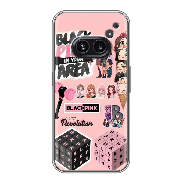 Чехол с рисунком «BLACK PINK коллаж» для Nothing Phone 2a Чехол с рисунком «BLACK PINK коллаж» для Nothing Phone 2a