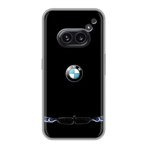 Силиконовый бампер с картинкой машины на Nothing Phone 2a (Черный BMW)