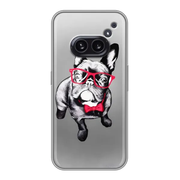 Чехол с рисунком «Бульдог в очках» для Nothing Phone 2a Чехол с рисунком «Бульдог в очках» для Nothing Phone 2a