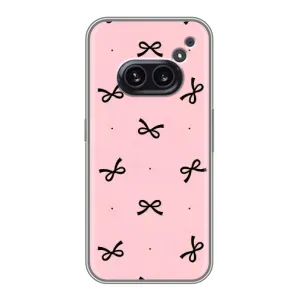 Чехол банты для Nothing Phone 2a (Черные бантики)