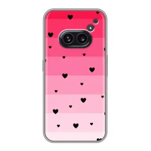 Чехлы с тематикой "Маленькие Сердечки" на Nothing Phone 2a (Чорные сердечки)