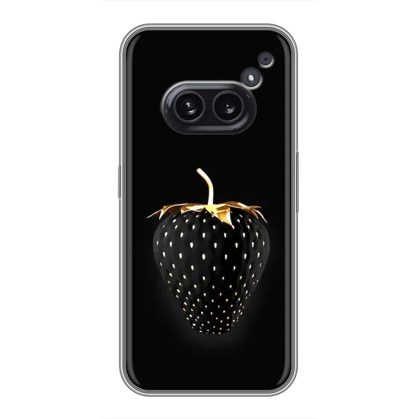 Чехол с рисунком «Чёрная клубника» для Nothing Phone 2a Чехол с рисунком «Чёрная клубника» для Nothing Phone 2a