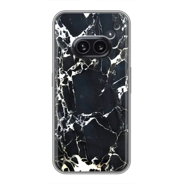 Чехол с рисунком «Чёрный мрамор» для Nothing Phone 2a Чехол с рисунком «Чёрный мрамор» для Nothing Phone 2a