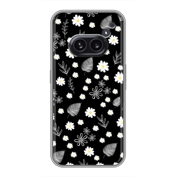 Чехол с рисунком «цветение на чорном» для Nothing Phone 2a Чехол с рисунком «цветение на чорном» для Nothing Phone 2a