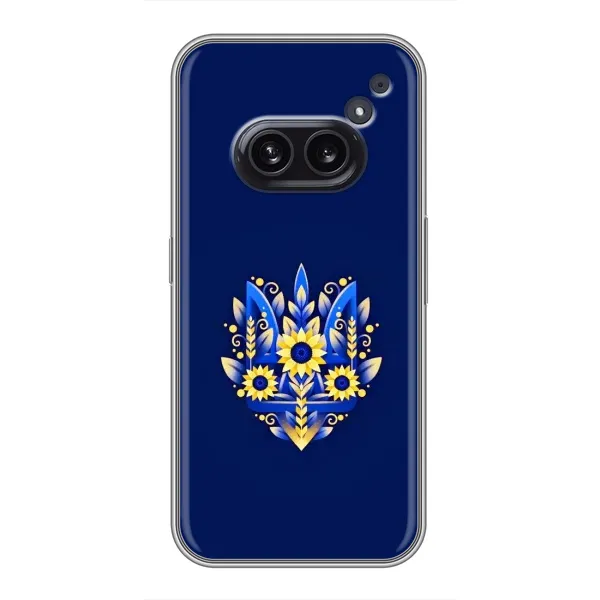 Чехол с рисунком «Цветущий Герб» для Nothing Phone 2a