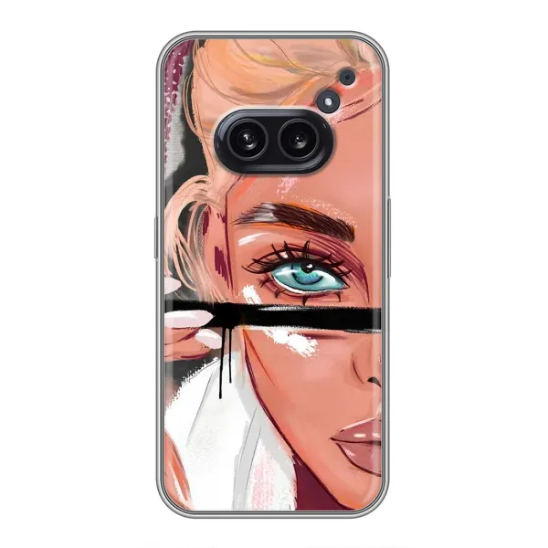 Чехол с рисунком «Девушка и ресницы» для Nothing Phone 2a Чехол с рисунком «Девушка и ресницы» для Nothing Phone 2a