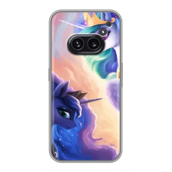 Чехол с рисунком «Единорожки на тучках» для Nothing Phone 2a Чехол с рисунком «Единорожки на тучках» для Nothing Phone 2a