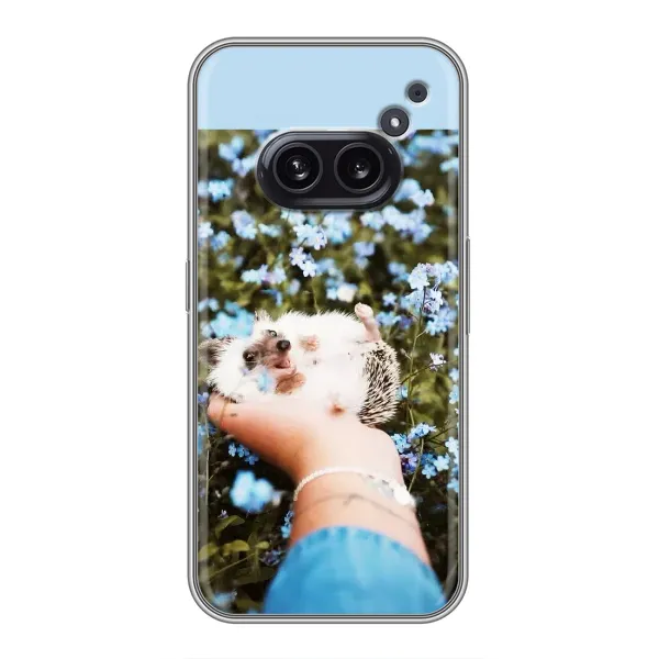 Чехол с рисунком «Ежик на руках» для Nothing Phone 2a Чехол с рисунком «Ежик на руках» для Nothing Phone 2a