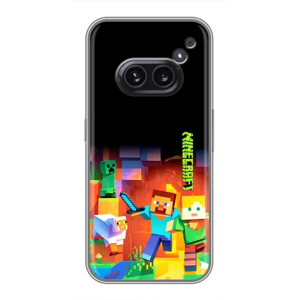 Чехол с рисунком «Герой Майнкрафт» для Nothing Phone 2a Чехол с рисунком «Герой Майнкрафт» для Nothing Phone 2a