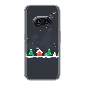 Силіконовий бампер на різдво для Nothing Phone 2a (Місто зимове)