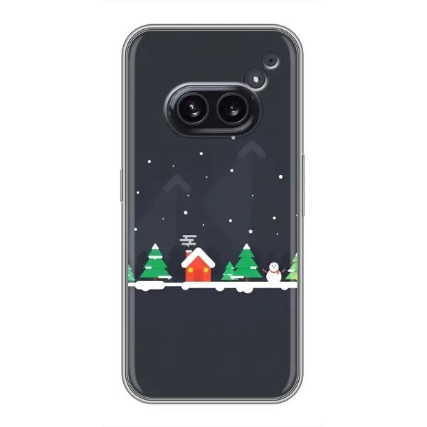 Чехол с рисунком «Город зимний» для Nothing Phone 2a Чехол с рисунком «Город зимний» для Nothing Phone 2a