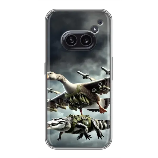 Чехол с рисунком «Гусини и крокодило» для Nothing Phone 2a Чехол с рисунком «Гусини и крокодило» для Nothing Phone 2a