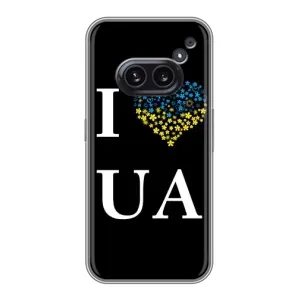 Силиконовый Чехол на Nothing Phone 2a (Я-Украина) (I Love UA)