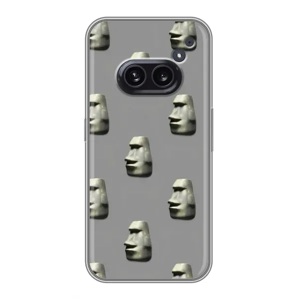 Чехол с рисунком «Каменное лицо» для Nothing Phone 2a Чехол с рисунком «Каменное лицо» для Nothing Phone 2a