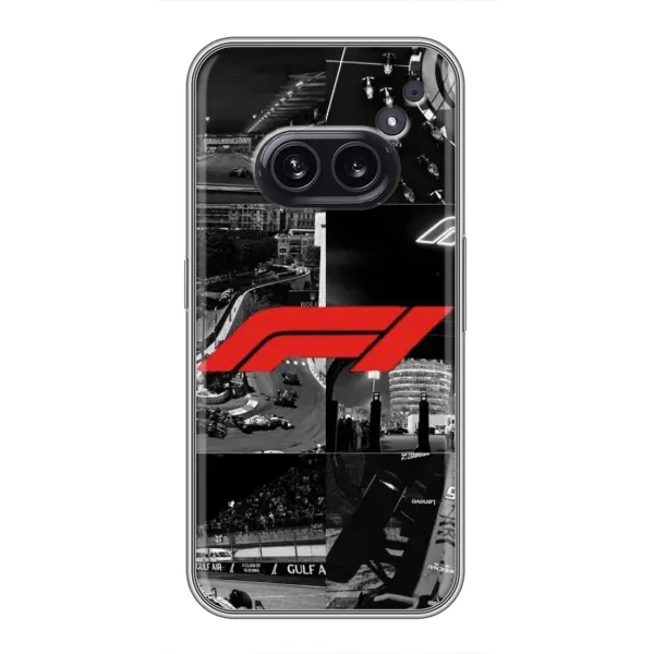 Чехол с рисунком «Коллаж Формула 1» для Nothing Phone 2a Чехол с рисунком «Коллаж Формула 1» для Nothing Phone 2a