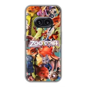 Силиконовый чехол с принтом Зоотрополіс для Nothing Phone 2a (Коллаж героев)