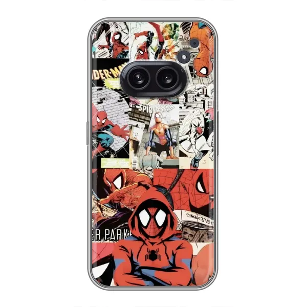 Чехол с рисунком «Комикс Паука» для Nothing Phone 2a Чехол с рисунком «Комикс Паука» для Nothing Phone 2a