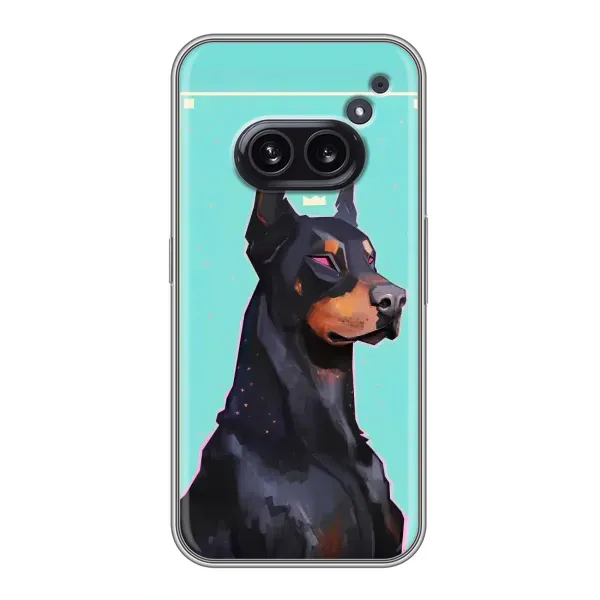 Чехол с рисунком «Король доберман» для Nothing Phone 2a Чехол с рисунком «Король доберман» для Nothing Phone 2a