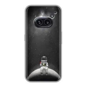 Силиконовый Чехол с принтом "Космонавты" на Nothing Phone 2a (Космонавт романтик)