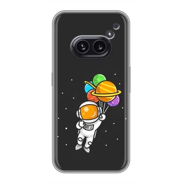 Чехол с рисунком «Космонавт с шариками» для Nothing Phone 2a Чехол с рисунком «Космонавт с шариками» для Nothing Phone 2a