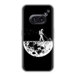 Силиконовый Чехол с принтом "Космонавты" на Nothing Phone 2a (Космонавт)