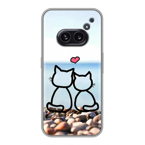 Чехол с рисунком «Котейки» для Nothing Phone 2a Чехол с рисунком «Котейки» для Nothing Phone 2a