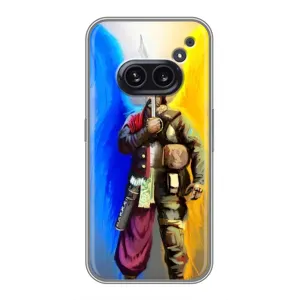 Чохол з картинкою (Патріотичний КОЗАК) на Nothing Phone 2a (КОЗАК з крилами)