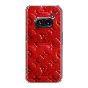 Текстурный Чехол Louis Vuitton для Насинг Фон 2а (Красный ЛВ)