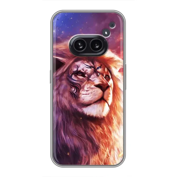 Чехол с рисунком «Красочный ЛЕВ» для Nothing Phone 2a