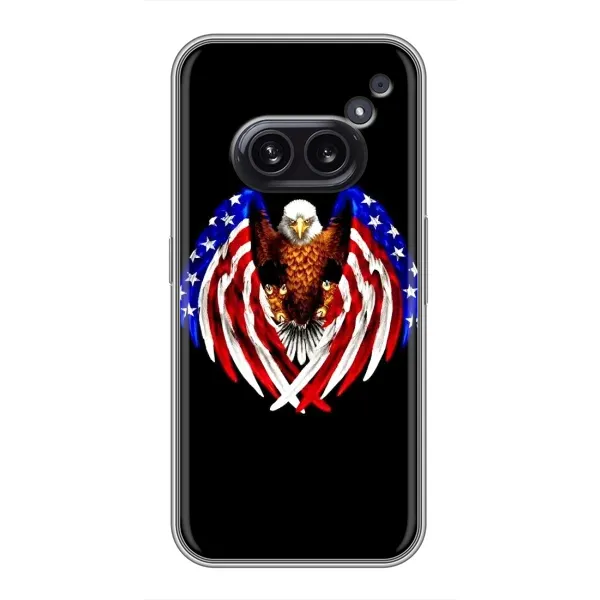 Чохол з малюнком «Крила США» для Nothing Phone 2a Чохол з малюнком «Крила США» для Nothing Phone 2a