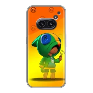 Чохол Бравл Старс для Nothing Phone 2a (LEON в кофті)