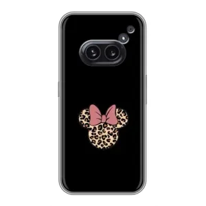 Чехол с леопардовым принтом на Nothing Phone 2a (Леопардовая Минни)