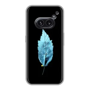 Чехол с картинками на черном фоне для Nothing Phone 2a (Листочек)