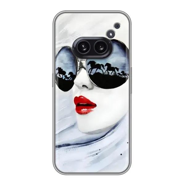 Чехол с рисунком «Любительница коней» для Nothing Phone 2a