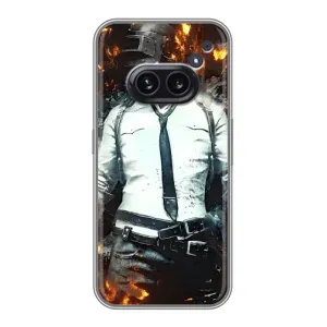 Силиконовый чехол с картинкой "Герой Pubg" на Nothing Phone 2a (Man Пубг)