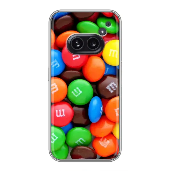 Чехол с рисунком «Разноцветные M&M'S» для Nothing Phone 2a Чехол с рисунком «Разноцветные M&M'S» для Nothing Phone 2a