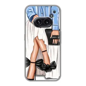 Силиконовый Чехол на Nothing Phone 2a с картинкой Стильных Девушек (Мода)