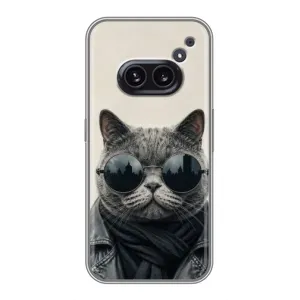 Чехол на тематику: Коты для Nothing Phone 2a (Модный кот)