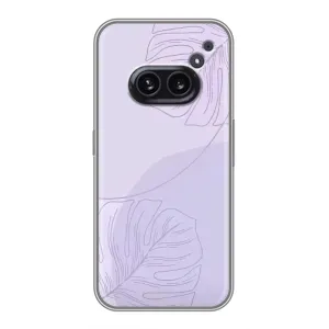 Чохол квітковий дизайн для Nothing Phone 2a (Монстера фіолетова)