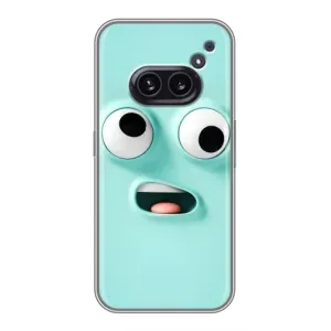 Силиконовые Чехлы (смешные стикеры) для Nothing Phone 2a (Забавное мятное лицо)