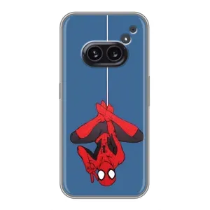 Чехол Супергерой Человека Паука на Nothing Phone 2a (На паутине)