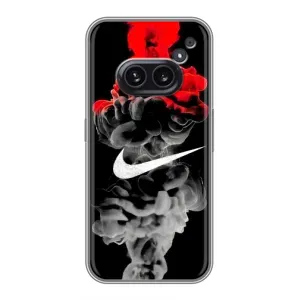 Силіконовый Чохол на Nothing Phone 2a з картинкою НАЙК (Nike дим)