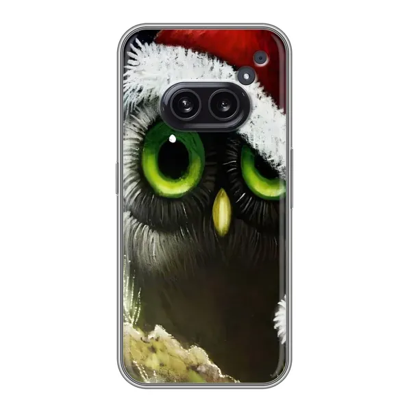 Чехол с рисунком «Новогодняя Сова» для Nothing Phone 2a Чехол с рисунком «Новогодняя Сова» для Nothing Phone 2a