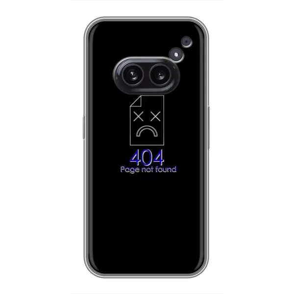 Чехол с рисунком «Ошибка 404» для Nothing Phone 2a