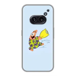 Чехлы с Патриком на Nothing Phone 2a (Патрик с подушкой)